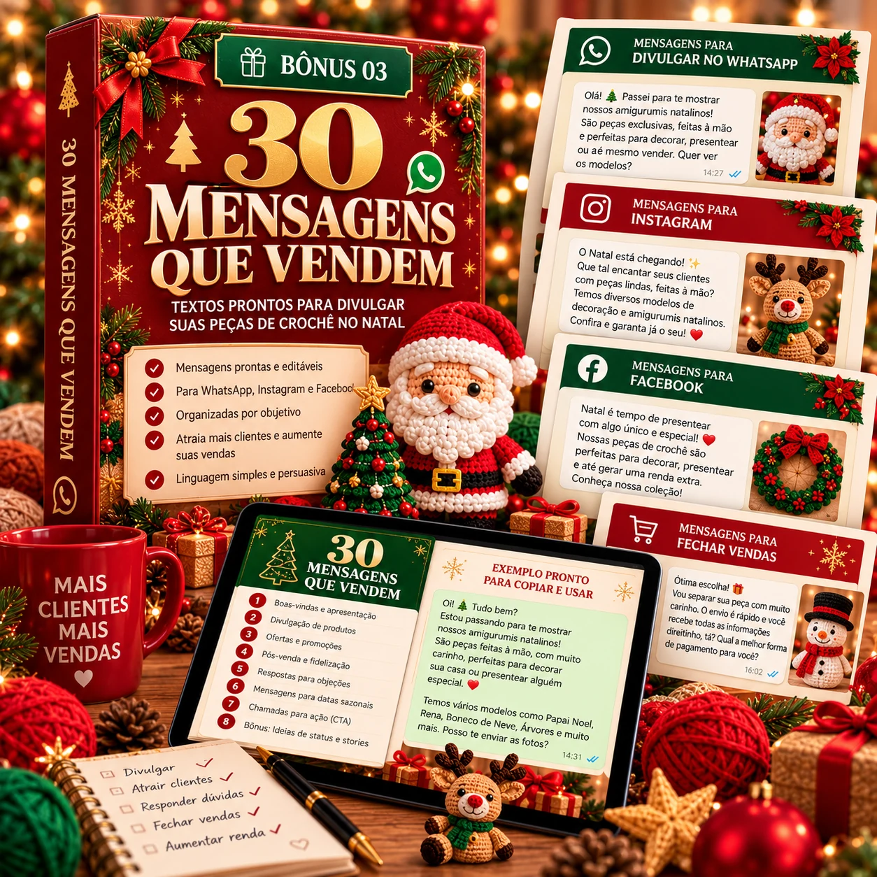 Mockup do bônus Mensagens Que Vendem